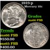 Image 1 : 1923-p Mercury Dime 10c Grades GEM+ FSB