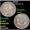 Image 1 : 1900 Liberty Nickel 5c Grades Choice Unc