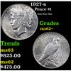 Image 1 : 1927-s Peace Dollar $1 Grades Select Unc