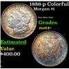 Image 1 : 1886-p Colorfully Toned Morgan Dollar $1 Grades Choice+ Unc