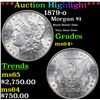 Image 1 : ***Auction Highlight*** 1879-o Morgan Dollar $1 Graded Choice+ Unc By USCG (fc)