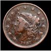 Image 2 : 1837 Sm Letters Coronet Head Large Cent 1c Grades vf++