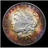 Image 2 : 1904-o Colofully Toned Morgan Dollar $1 Graded ms64+ By SEGS