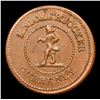 Image 3 : 1863 Knickerbocker Civil War Token 1c Grades Select Unc BN