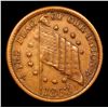 Image 2 : 1863 The Flag Civil War Token 1c Grades vf+