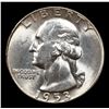 Image 2 : 1953-p Washington Quarter 25c Grades GEM+ Unc