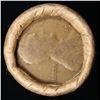 Image 2 : Mixed small cents 1c orig shotgun roll, 1917-s Wheat Cent, 1897 Indian Cent other end, brinks Wrappe