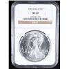 Image 2 : ***Auction Highlight*** NGC 1992 Silver Eagle Dollar $1 Graded ms69 By NGC (fc)