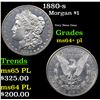 Image 1 : 1880-s Morgan Dollar $1 Grades Choice Unc+ PL