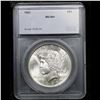 Image 4 : 1923-p Peace Dollar $1 Graded ms64+ By SEGS