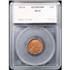 Image 4 : 1921-s Lincoln Cent 1c Graded ms64 rb By SEGS