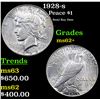 Image 1 : 1928-s Peace Dollar $1 Grades Select Unc