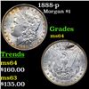 Image 1 : 1888-p Morgan Dollar $1 Grades Choice Unc