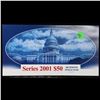 Image 2 : 2001 $50 Federal Reserve Star Notes With Low Serials #2644 in B.E.P Folder. FR-2127E*