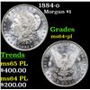 Image 1 : 1884-o Morgan Dollar $1 Grades Choice Unc+ PL