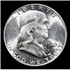 Image 2 : 1949-p Franklin Half Dollar 50c Grades Choice Unc+ FBL