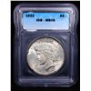 Image 4 : 1922-p Peace Dollar $1 Graded ms65 By ICG