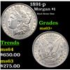 Image 1 : 1891-p Morgan Dollar $1 Grades Select+ Unc