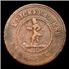 Image 2 : (1863) Knickerbocker Civil War Token 1c Grades vf+
