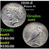 Image 1 : 1926-d Peace Dollar $1 Grades Select Unc
