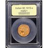Image 4 : ***Auction Highlight*** 1915-s Gold Indian Half Eagle $5 Graded Select Unc By USCG (fc)