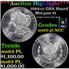 Image 1 : ***Auction Highlight*** NGC 1884-cc Morgan Dollar GSA Hoard $1 Graded ms63 pl By NGC (fc)