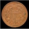 Image 2 : 1866 Two Cent Piece 2c Grades vf++