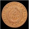 Image 3 : 1866 Two Cent Piece 2c Grades vf++