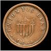Image 3 : 1864 Union For Ever Civil War Token 1c Grades Select AU