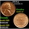 Image 1 : 1914-p Lincoln Cent 1c Grades Select Unc RD