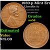 Image 1 : 1930-p Lincoln Cent Mint Error 1c Grades Choice AU/BU Slider
