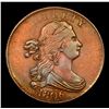 Image 2 : ***Auction Highlight*** 1806 Draped Bust Half Cent Small 6, No Stems 1/2c Graded Choice AU By USCG (