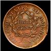 Image 3 : ***Auction Highlight*** 1806 Draped Bust Half Cent Small 6, No Stems 1/2c Graded Choice AU By USCG (