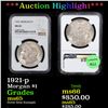 Image 1 : ***Auction Highlight*** NGC 1921-p Morgan Dollar $1 Graded ms65 By NGC (fc)
