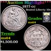 Image 1 : ***Auction Highlight*** 1877-cc Seated Liberty Dime 10c Graded Choice Unc By USCG
