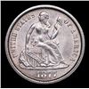 Image 2 : ***Auction Highlight*** 1877-cc Seated Liberty Dime 10c Graded Choice Unc By USCG