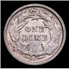 Image 3 : ***Auction Highlight*** 1877-cc Seated Liberty Dime 10c Graded Choice Unc By USCG