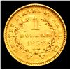 Image 3 : 1852 Gold Dollar $1 Graded Select Unc By USCG