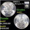 Image 1 : 1882-s Morgan Dollar $1 Graded ms66+ By SEGS