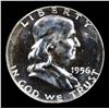 Image 2 : Proof 1956 Type 2 Franklin Half Dollar 50c Grades GEM++ Proof