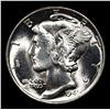 Image 2 : 1941-p Mercury Dime 10c Grades GEM+ Unc