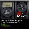 Proof 1993-s Bill of Rights Modern Commem Half Dollar 50c Graded GEM++ Proof Deep Cameo By USCG