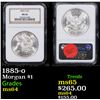 NGC 1885-o Morgan Dollar $1 Graded ms64 By NGC