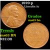 1929-p Lincoln Cent 1c Grades Select Unc BN