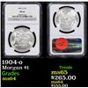 NGC 1904-o Morgan Dollar $1 Graded ms64 By NGC