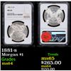 NGC 1881-s Morgan Dollar $1 Graded ms64 By NGC