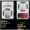 NGC 1898-o Morgan Dollar $1 Graded ms64 By NGC