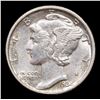 Image 2 : 1934-p Mercury Dime 10c Grades Choice AU