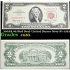 1963A $2 Red Seal United States Note Fr-1513 Grades Gem CU