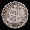 Image 2 : 1860-p Seated Liberty Quarter 25c Grades vf+